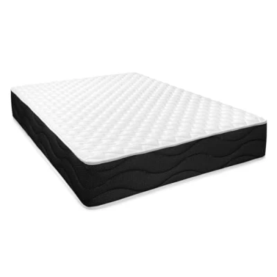 Image de Homey Matelas viscoélastique réversible Sleep Pro (côté Hiver été) Fermeté Dureté Moyenne Haute, épaisseur 30 cm, Memory Foam, Noir/Blanc, 140 x 190