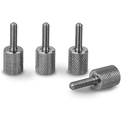 Image de Precisiongeek Moleté Pouce vis acier inoxydable M3.5 x 12mm clé à six pans creux dans la tête