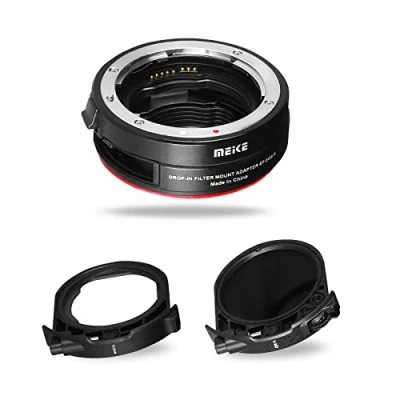 Image de Adaptateur de monture filtre à insertion Meike MK EFTR C EF EOSR avec ND variable