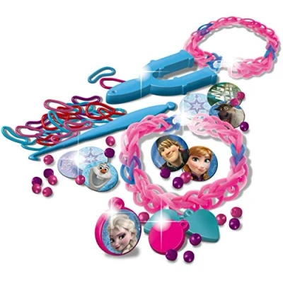 Image de Liscianigiochi Disney Frozen LA REINE DES NEIGES LISCIANI LOISIRS CREATIFS POCKETS BIJOUX 49189, Rose, Taille unique