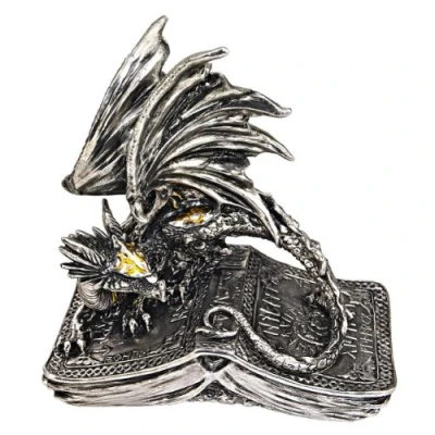 Image de Design Toscano QS89295 Statue Pendragon Guarding The Codex Multicolore 7,5 x 15 cm