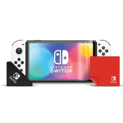 Image de Pdp Gaming Multi Screen Protector Kit: Includes Cleaning Cloth, Applicator And 2 Hd Protectors pour Nintendo Switch Oled