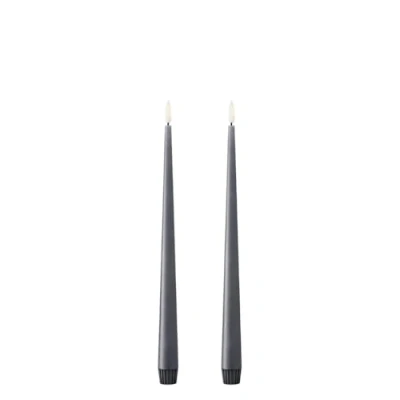 Image de ester &amp; erik Bougies LED 30 cm lot de 2 74 Ardoise Foncée