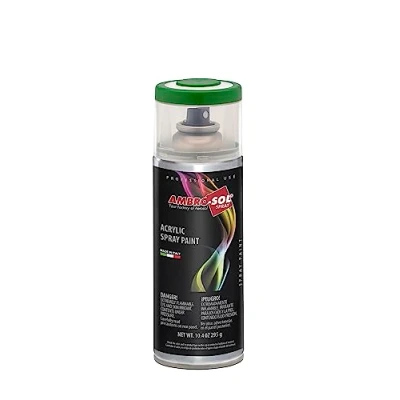 Image de Ambro Sol V4006029 Vernis Peinture Acrylique Multi Usage, Brillante pour Intérieur et Extérieur, Adapté a Tous Type de Matériau, Aérosol En Fer Blanc Recyclable 400 ml, Vert Menthe