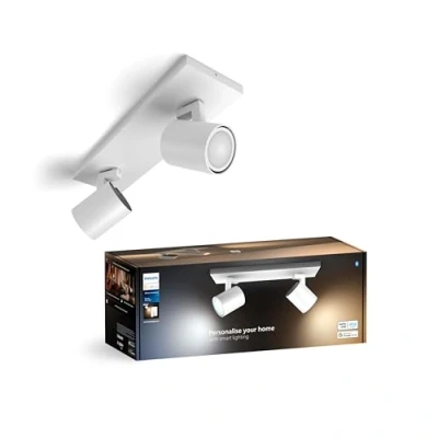 Image de Philips Hue Runner Spot LED, 2 lampes, interrupteur à variateur, blanc