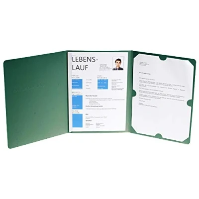 Image de Application Lot de 3 chemises en carton manille avec dos 1 bar, capacité 30 feuilles/400 g DIN A4 vert