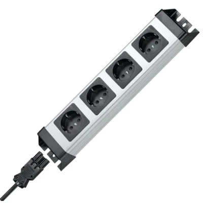 Image de Kopp POWERversal Intérieur 4AC outlet(s) Noir, Gris multiprise Multiprises (Intérieur, 4 sortie(s) CA, Type F, IP20, Gris, 16 A)