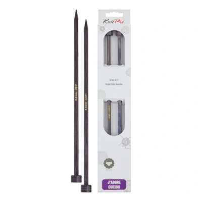 Image de KnitPro Jadore Cubics aiguilles à tricoter pointe unique Diamètre 8 mm Longueur 25 cm