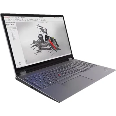 Image de Lenovo ThinkPad P16 Gen 2 Intel® Core™ i7 14700HX Station de travail mobile 40,6 cm (16 ) WQXGA 32 Go DDR5 SDRAM 1 To SSD NVIDIA RTX 2000 Ada Wi Fi 6E (802.11ax) Windows 11 Pro Allemand Noir Neuf