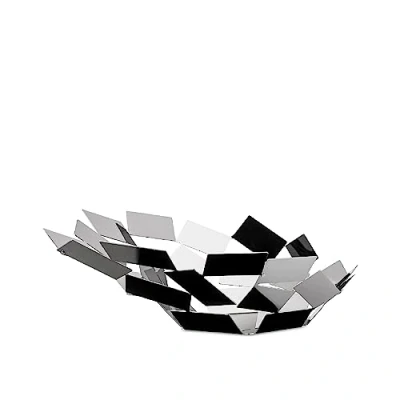 Image de Alessi La Stanza dello Scirocco MT03 Centre de Table Design, en Acier Inoxydable 18/10 Brillant, Blanc