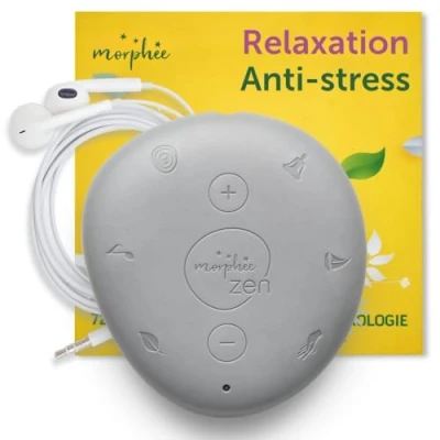 Image de Morphée Zen Galet de Méditation et Sophrologie Nomade Relaxation Gestion du Stress 72 Séances 5 minutes Écouteurs inclus Audio en Français