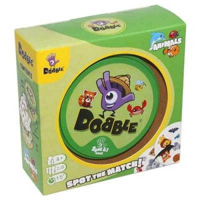Image de Asmodee , Dobble Animals Card Game Ages 4+ 2 8 Players 15 Minutes Playing Time