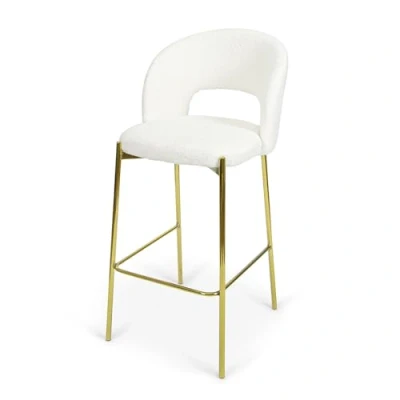 Image de Milton &amp; Oldbrook Teddy Tabouret de Bar Monaco Blanc