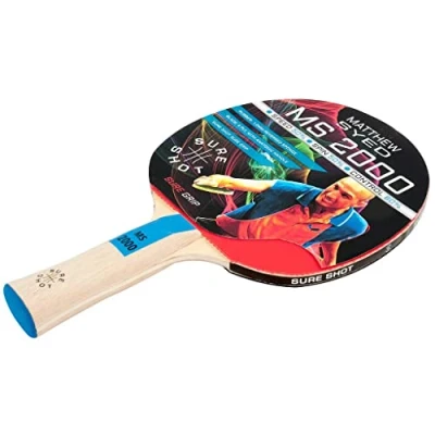 Image de Sure Shot Matthew Syed MS 2000 Raquette de Tennis Table en Caoutchouc inversé 1,0 mm