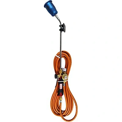 Image de Express 6120 Pack Titane Composé d&#039;1 Brûleur 100T + 1 Col L400 Manche 650 Sortie 3/8e Gauche 10 m de Tuyau 963/10 Détendeur 4 Bars Réf. 684