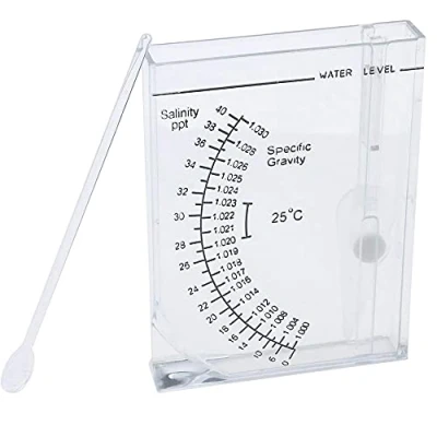 Image de CENPEK Testeur de salinité spécifique à la mer Test gravité pour aquarium, bassin, eau salée, douce Hydromètre automatique précis