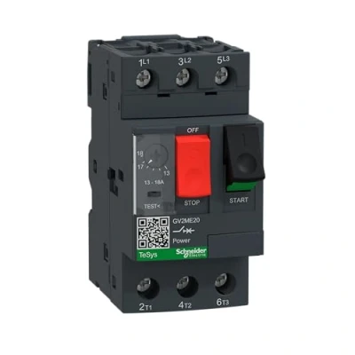 Image de Schneider Electric TeSys GV2ME disj. moteur 13..18A 3P 3d déclencheur magnéto thermique GV2ME20