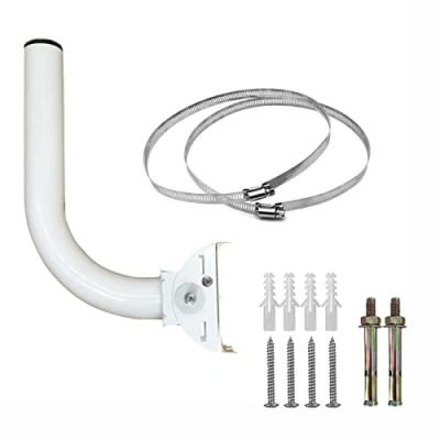 Image de WiTi J Pole Support de montage pour installation pont WiFi sans fil, résistant aux intempéries, toit grenier, tuyau extérieur avec boucles et vis
