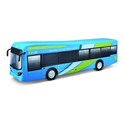 Image de Maisto Tech R/C City Bus : télécommandé avec lumière et Portes automatiques, contrôleur Mini Pro, à partir de 5 Ans, 33 cm, Piles Non incluses, Bleu (582734)