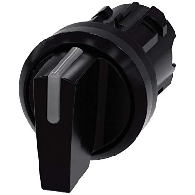 Image de Siemens 3SU1002 2BL10 0AA0 Interrupteur à bascule Noir 2 x 45