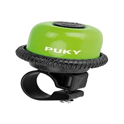 Image de Puky G20 Cloche rotative pour Enfant Diamètre 20 mm Sonnette de vélo Clair vélos et Scooters Facile à Utiliser avec revêtement en Poudre Robuste Vert Kiwi