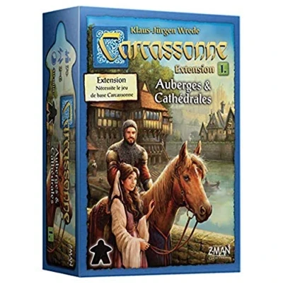 Image de Z Man Games Carcassonne Extension 1 Auberges &amp; Cathédrales Jeu de société À partir 7 ans 2 à 6 joueurs 40 minutes