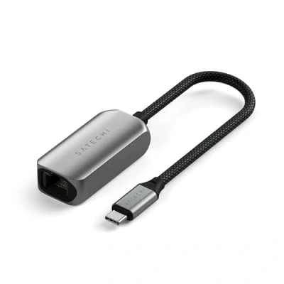 Image de Adaptateur USB C vers Ethernet Satechi 2.5 Gigabit Gris