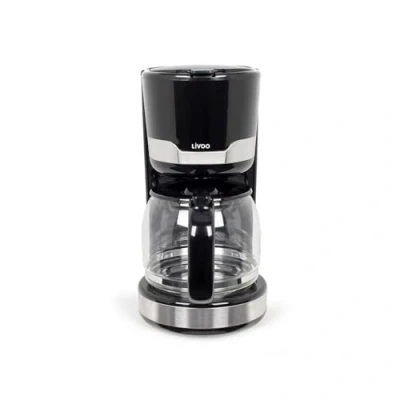 Image de Livoo Cafetière électrique DOD201 capacité 14 tasses, 1000W, filtre réutilisable, maintien au chaud, système anti gouttes, couleur noire