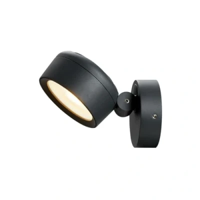 Image de SLV Plafonnier ou applique en saillie ESKINA SPOT/Éclairage pour murs; spot LED d&#039;extérieur; lampe projecteur plafond/IP65 3000/4000K 14;5W 1000lm anthracite gradable à 95 degrés 1002903