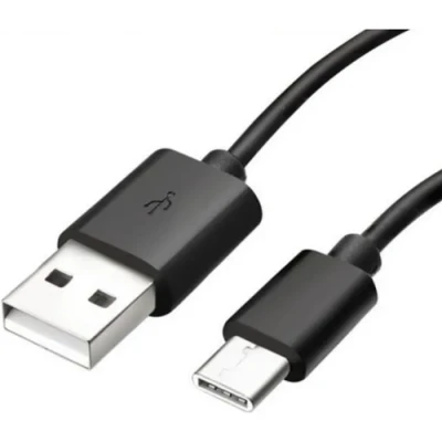 Image de Cable USB C pour Samsung S8 PLUS S9 chargeur Type Noir 1 Mètre Phonillico®
