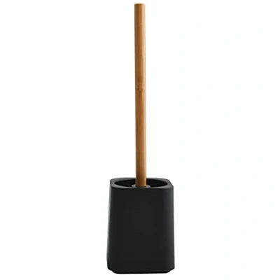 Image de MSV Brosse Wc avec support PS KAMLA Noir