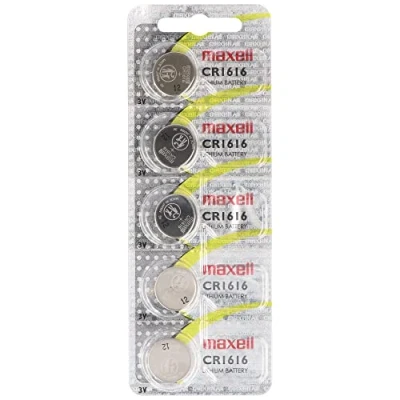 Image de AccuCell Lot de 5 piles au lithium CR1616 IEC avec 3 V et 50 mAh