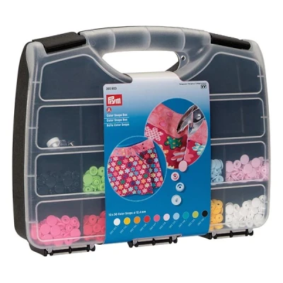 Image de Prym 393,900 Boîte D&#039;Accrochage De Couleur, Plastic, Multicolore, 2 x 1 cm