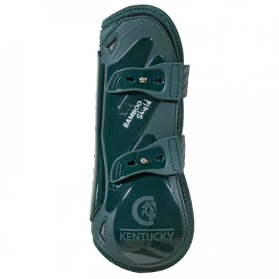 Image de Kentucky Horsewear Guêtres ouvertes Bamboo Elastic Vert Foncé