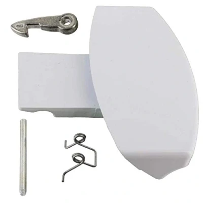 Image de Spares2go Kit poignée de porte pour machine à laver Hotpoint Ariston (blanc)