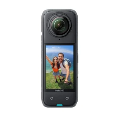 Image de Insta360 X4 Caméra d&#039;action 360 8K étanche, vidéo grand angle 4K, effet de perche à selfie invisible, protège objectifs amovibles, 135 min d&#039;autonomie, édition IA, stabilisation, pour sport, voyage
