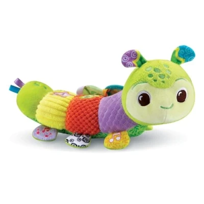 Image de VTech Myrtille, Ma Lumi Chenille Sensorielle, Peluche Bébé Interactive et Musicale, Jouet d&#039;Activité de Développement, Éveil Sensoriel, Cadeau Naissance Dès 3 Mois Contenu en Français