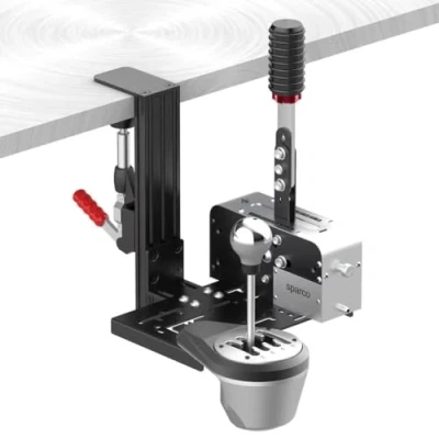 Image de F Manette Support de table universel pour variateur analogique course et frein à main compatible avec le thrustmaster th8a tss ff24 01214