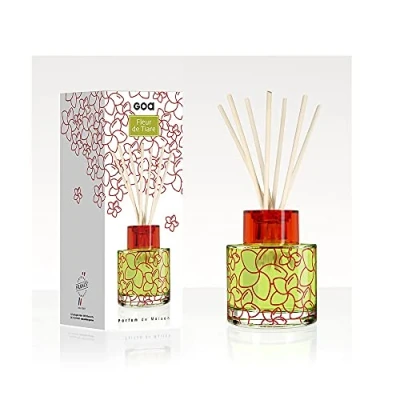 Image de Diffuseur de parfum Goatier intemporels Fleur Tiaré 200 ml 10 Multicolore GOA Verre