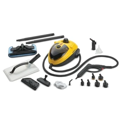 Image de WAGNER Power Steamer 915 E, multifonction nettoyeur vapeur de 18 accessoires, pression 3,5 bar, temps env. 40 min, 1,2l reservoir, 2,4 m Longueur du tuyau, 1500 W