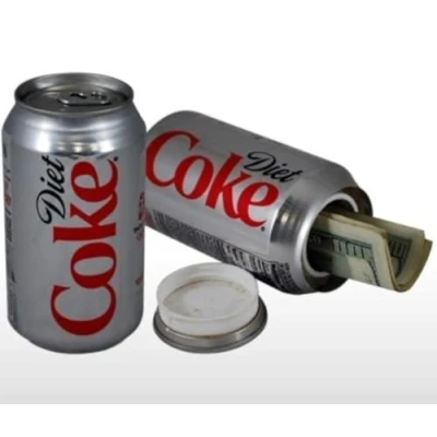 Image de Diet Coca Cola Can Boîte de rangement cachée Couvercle dévissable pour révéler le secret