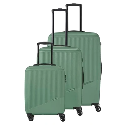 Image de travelite Set de valises à 4 roues 3 pièces tailles L/M/S, série bagages BALI : Trolleys coque dure en ABS avec serrure combinaison TSA (valise main sans TSA)