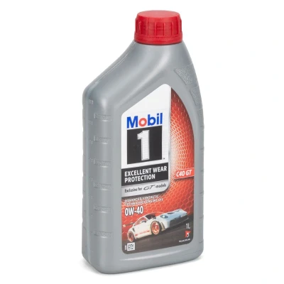 Image de Mobil 1 C40 GT 0W 40 1I Huile moteur 157842 MERCEDES BENZ: Classe C Berline, A, OPEL: Corsa D 3/5 portes, E portes