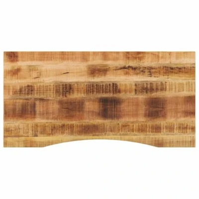 Image de vidaXL Dessus de Bureau avec Courbe 110x60x2,5 cm manguier Massif Brut, Table Remplacement, Bureau, Planche Remplacement