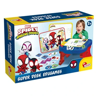Image de Liscianigiochi MARVEL SPIDEY Super Bureau Edugames Didactique avec Plus de 10 Jeux Éducatifs Pour Enfants Dès 2 Ans Développe la Créativité et Logique Fabriqué en Italie