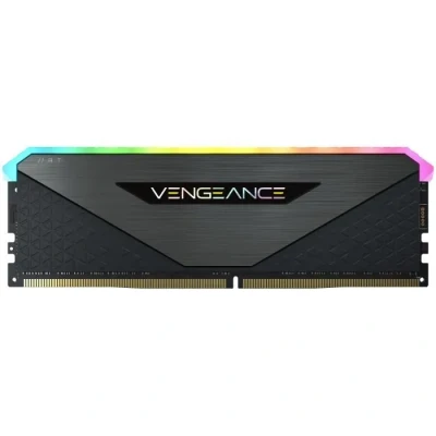 Image de Corsair Vengeance RGB RT 16Go (2x8Go) DDR4 3600MHz C16 Mémoire de Bureau (Éclairage Dynamique, Optimisé pour AMD 300/400/500 Series, Compatible avec Intel Series) Noir