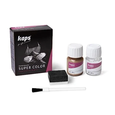 Image de Colorant Avec Apprêt Pour Cuir Naturel Et Synthétique Textiles, Chaussures, Sacs, Préparations Couleurs Kaps Super, Peinture De Teinture, 70 (409 Brozne)
