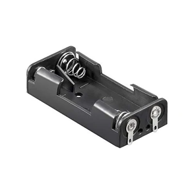 Image de GOOBAY Support Piles 2X AAA (Micro) Solder Tail (U) Noir