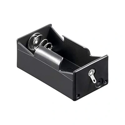 Image de GOOBAY Support Pile 1x D (Mono) avec Connecteur U Noir