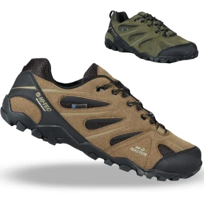 Image de Hi Tec Chaussures de randonnée Walker WP respirantes et membrane imperméable Dri Tec. Style confort garantis, marron, 47 EU Ancho